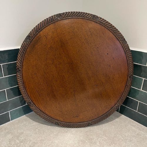 ANGLO INDIAN TEAK LAZY SUSAN - ADDITIONAL PHOTO 7