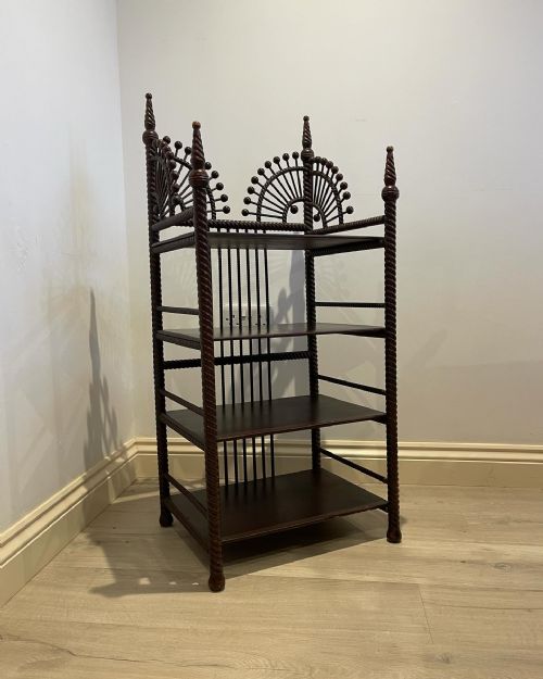 floor standing shelves - CATEGORY: ANTIQUE FURNITURE - DATED 1900