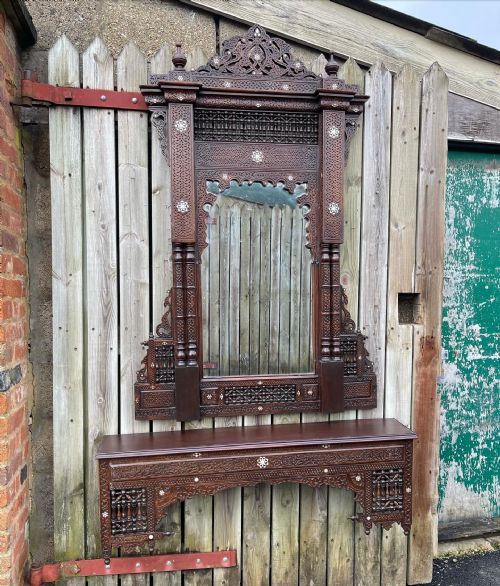 nineteenth century levantine mirror - CATEGORY: ANTIQUE MIRRORS - DATED 19TH CENTURY