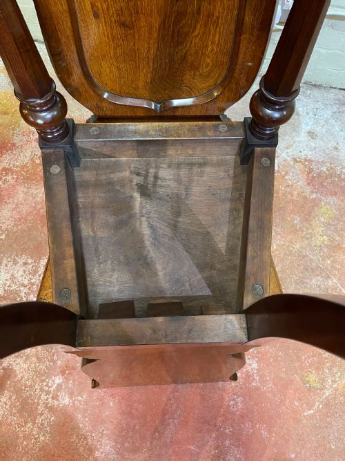 PAIR OF NINETEENTH CENTURY HALL CHAIRS - ADDITIONAL PHOTO 3