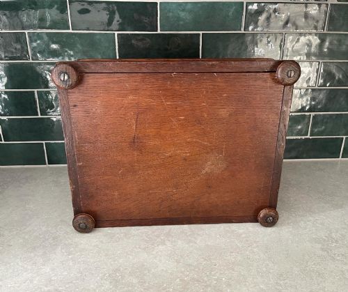 AESTHETICALLY INFLUENCED SMALL OAK STOOL - ADDITIONAL PHOTO 1