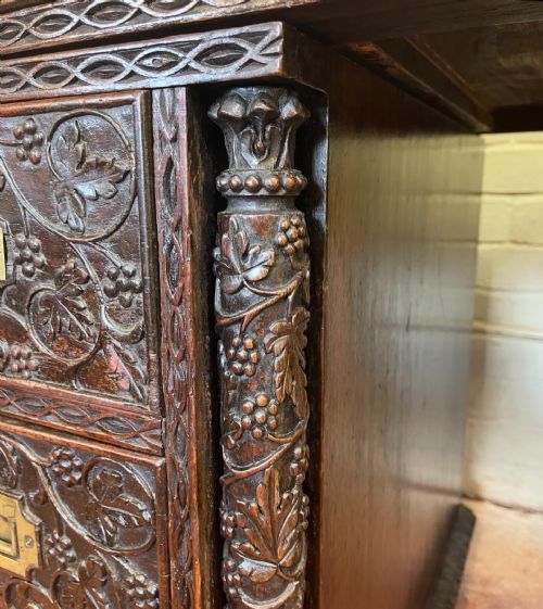 ANGLO INDIAN PADAUK PEDESTAL DESK - ADDITIONAL PHOTO 5