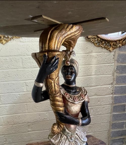 VENETIAN BLACKAMOOR TABLE - ADDITIONAL PHOTO 1