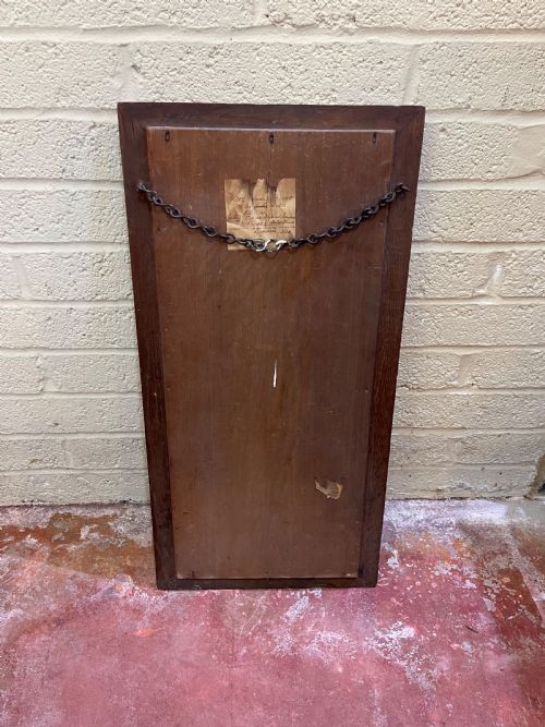 ARTS AND CRAFTS OAK MIRROR - ADDITIONAL PHOTO 3