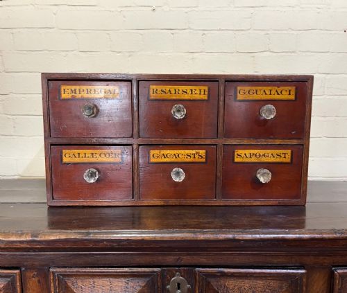late nineteenth century apothecary chest - CATEGORY: ANTIQUE CUPBOARDS - DATED 19TH CENTURY