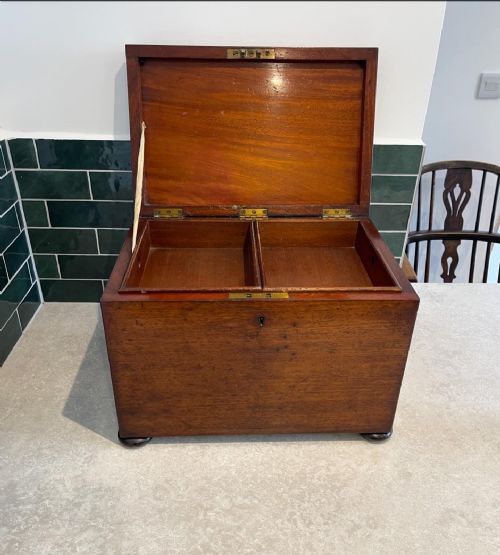 NINETEENTH CENTURY MAHOGANY BOX - ADDITIONAL PHOTO 1