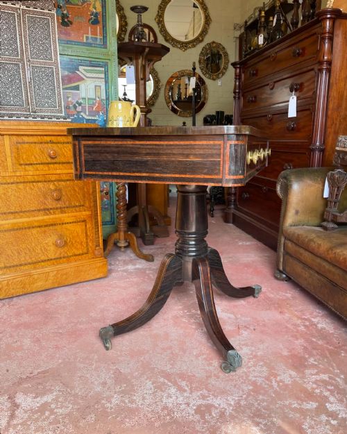 REGENCY COROMANDEL LIBRARY TABLE - ADDITIONAL PHOTO 3