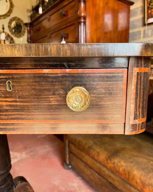 REGENCY COROMANDEL LIBRARY TABLE - ADDITIONAL PHOTO 6