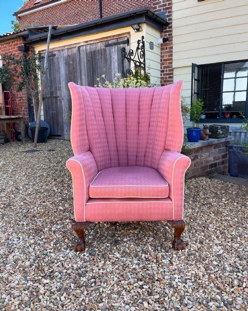 barrel backed armchair - CATEGORY: ANTIQUE CHAIRS - DATED 1910