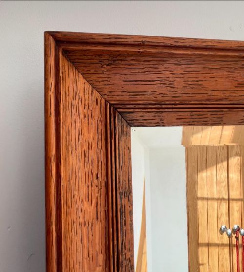 OAK FRAMED MIRROR - ADDITIONAL PHOTO 2