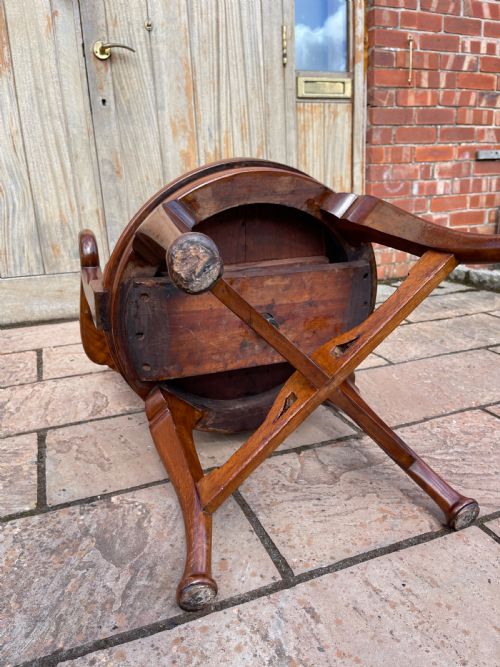LATE NINETEENTH CENTURY REVOLVING DESK CHAIR - ADDITIONAL PHOTO 3