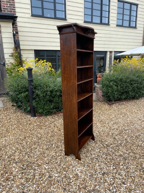 TALL OAK BOOKCASE - ADDITIONAL PHOTO 2