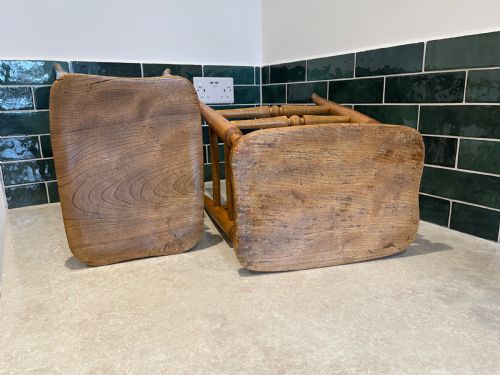 PAIR OF NINETEENTH CENTURY STOOLS - ADDITIONAL PHOTO 1