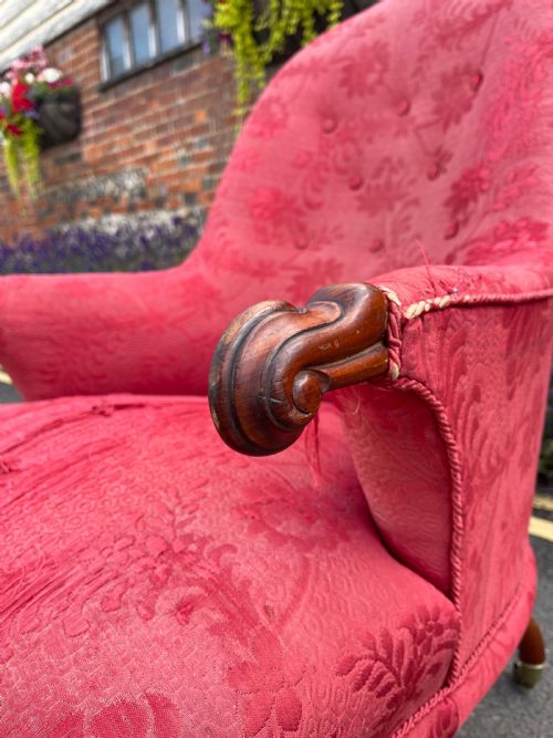 NINETEENTH CENTURY ARMCHAIR - ADDITIONAL PHOTO 2