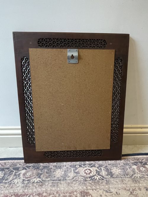 BRASS INLAID HOSHIARPUR MIRROR - ADDITIONAL PHOTO 2