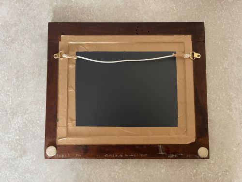 BRASS INLAID HOSHIARPUR MIRROR - ADDITIONAL PHOTO 2