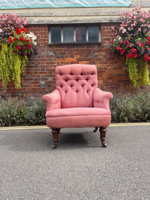 LATE VICTORIAN ARMCHAIR - ADDITIONAL PHOTO 3