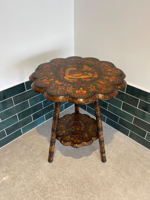 kashmiri table - CATEGORY: ANTIQUE TABLES - DATED 1890