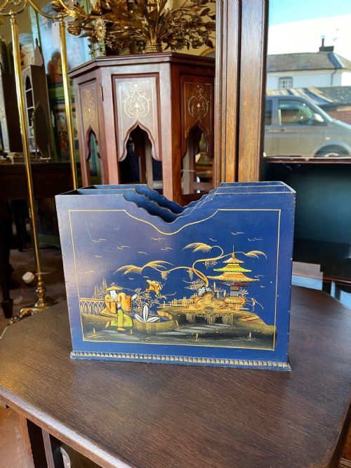 CHINOISERIE STATIONARY DESK TIDY - ADDITIONAL PHOTO 2