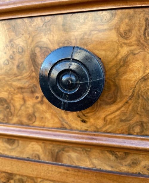 VICTORIAN BURR WALNUT CHEST - ADDITIONAL PHOTO 4