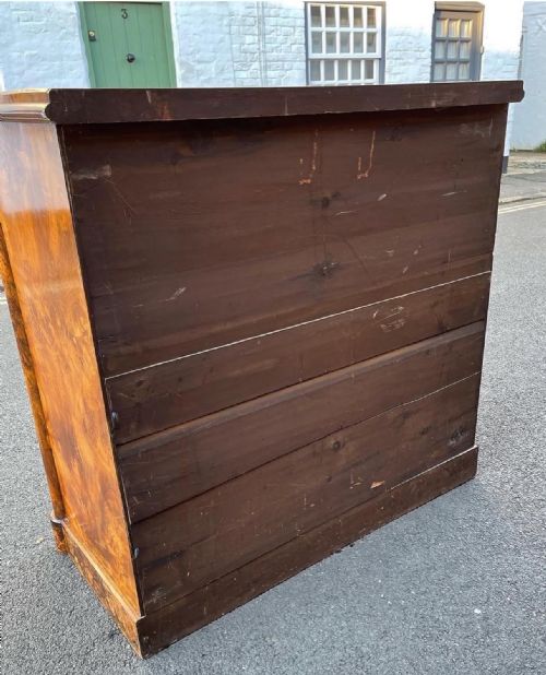 VICTORIAN BURR WALNUT CHEST - ADDITIONAL PHOTO 5
