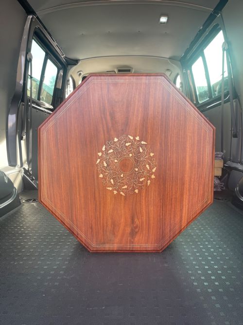 NORTH INDIAN BRASS INLAID TABLE - ADDITIONAL PHOTO 1