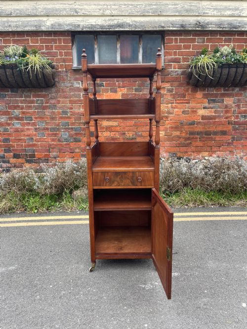 NINETEENTH CENTURY CUPBOARD BASE WHATNOT - ADDITIONAL PHOTO 3