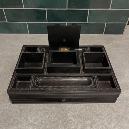 CEYLONESE EBONY ELEPHANT DESK TIDY - ADDITIONAL PHOTO 5