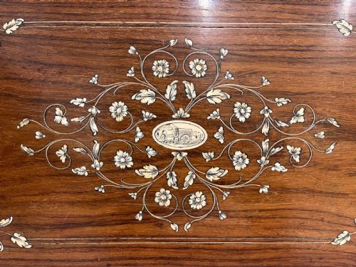 INDIAN BONE INLAID TRAY - ADDITIONAL PHOTO 1