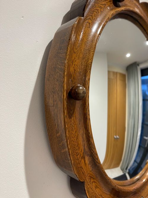 HEALS TYPE OAK CONVEX MIRROR - ADDITIONAL PHOTO 1