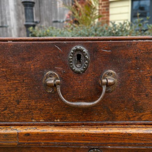 EIGHTEENTH CENTURY ELM COFFER - ADDITIONAL PHOTO 1