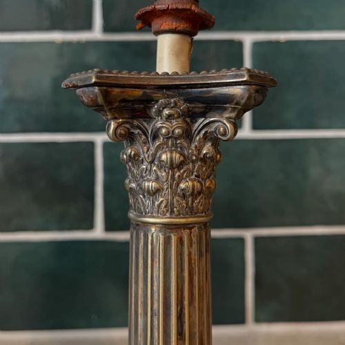 PAIR OF CORINTHIAN COLUMN LAMPS - ADDITIONAL PHOTO 3