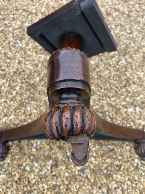 REGENCY PERIOD ROSEWOOD PEDESTAL TABLE - ADDITIONAL PHOTO 3