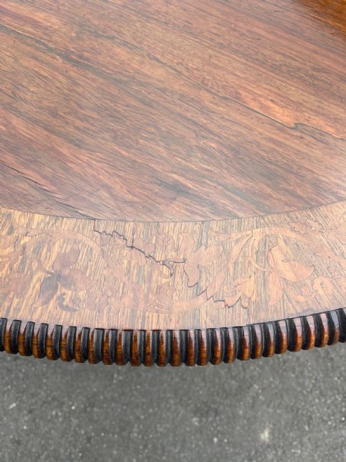 REGENCY PERIOD ROSEWOOD PEDESTAL TABLE - ADDITIONAL PHOTO 9
