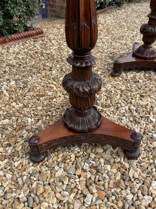 MATCHED PAIR OF ANGLO INDIAN PADAUK TABLES - ADDITIONAL PHOTO 1