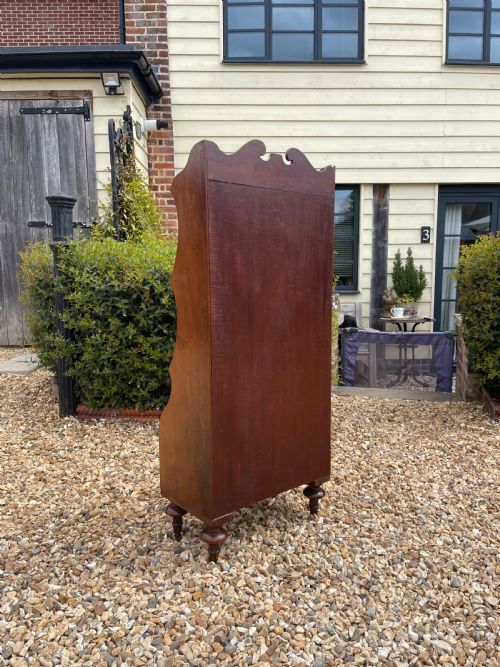 SMALL MAHOGANY WATERFALL BOOKCASE - ADDITIONAL PHOTO 1