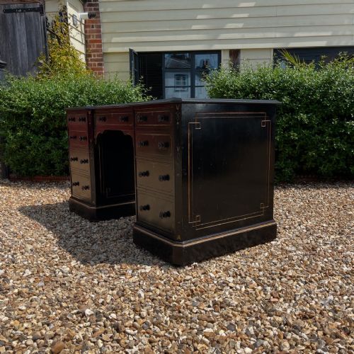 NINETEENTH CENTURY AESTHETIC EBONISED DESK - ADDITIONAL PHOTO 1