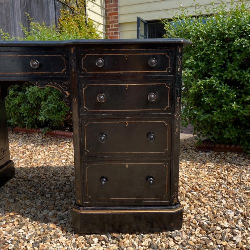 NINETEENTH CENTURY AESTHETIC EBONISED DESK - ADDITIONAL PHOTO 2