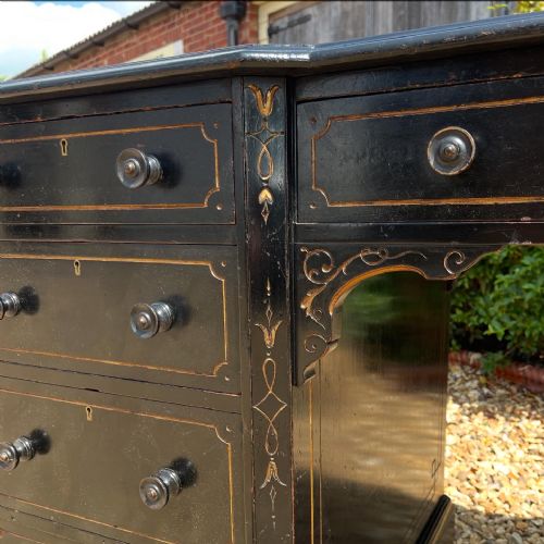 NINETEENTH CENTURY AESTHETIC EBONISED DESK - ADDITIONAL PHOTO 6