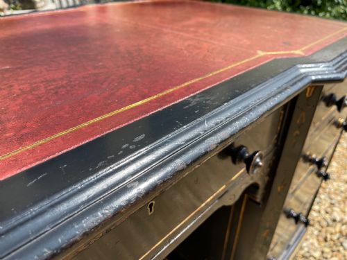 NINETEENTH CENTURY AESTHETIC EBONISED DESK - ADDITIONAL PHOTO 7