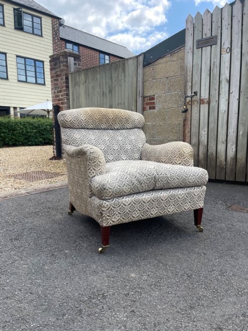 howard and sons bridgewater armchair - CATEGORY: ANTIQUE CHAIRS - DATED 1900
