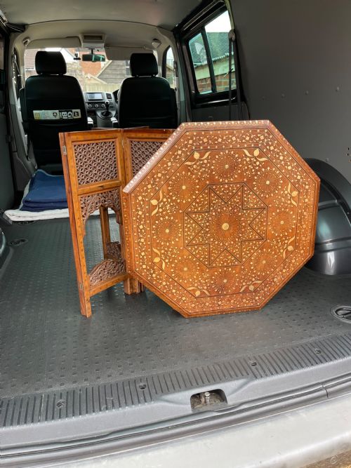 BRASS INLAID HOSHIARPUR TABLE - ADDITIONAL PHOTO 5