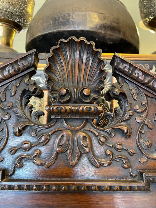 GEORGIAN STYLE MAHOGANY MIRROR - ADDITIONAL PHOTO 1