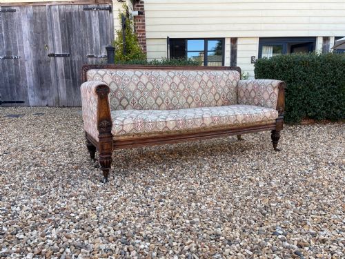 nineteenth century simulated rosewood sofa - CATEGORY: ANTIQUE SOFAS - DATED 19TH CENTURY