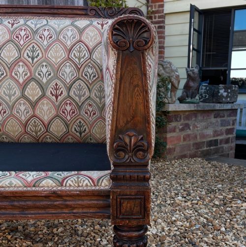 NINETEENTH CENTURY SIMULATED ROSEWOOD SOFA - ADDITIONAL PHOTO 1