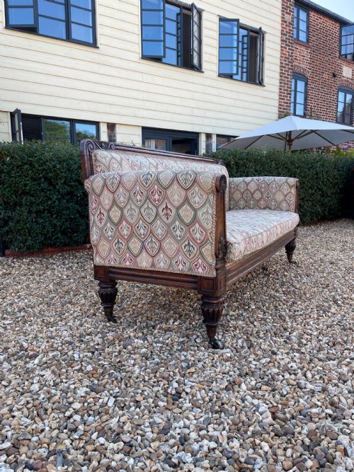NINETEENTH CENTURY SIMULATED ROSEWOOD SOFA - ADDITIONAL PHOTO 8