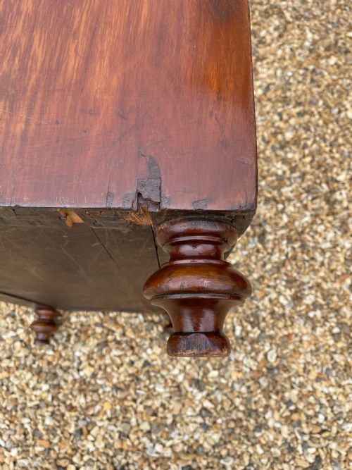 NINETEENTH CENTURY MAHOGANY MILITARY CHEST - ADDITIONAL PHOTO 1