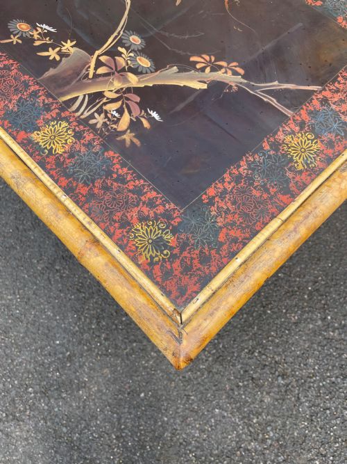 VICTORIAN LACQUERED BAMBOO TABLE - ADDITIONAL PHOTO 1