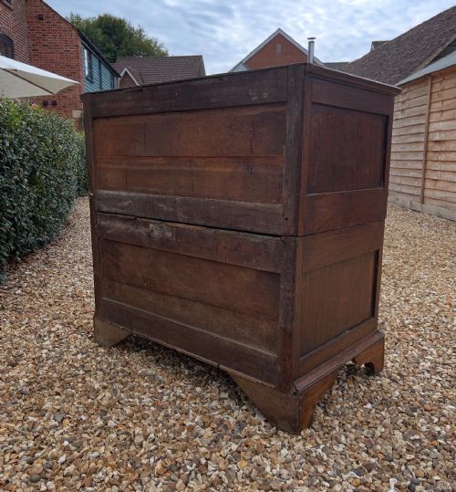 ANTIQUE OAK CHEST - ADDITIONAL PHOTO 2