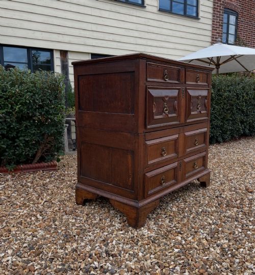 ANTIQUE OAK CHEST - ADDITIONAL PHOTO 3